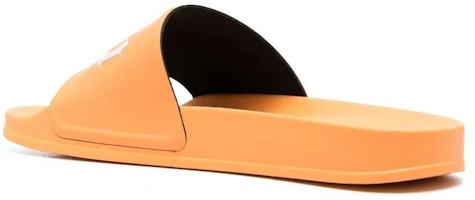 Shop Palm Angels Slide Logo Timbul 'Oren' PMIC001S23PLA0012001