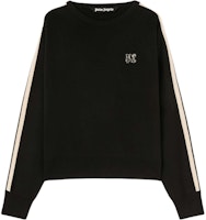 Palm Angels Logo Crewneck Sweater Long Sleeve Black. PMHE075F24KNI0011003 Palm Angels Logo Crewneck Sweater Long Sleeve Black. PMHE075F24KNI0011003