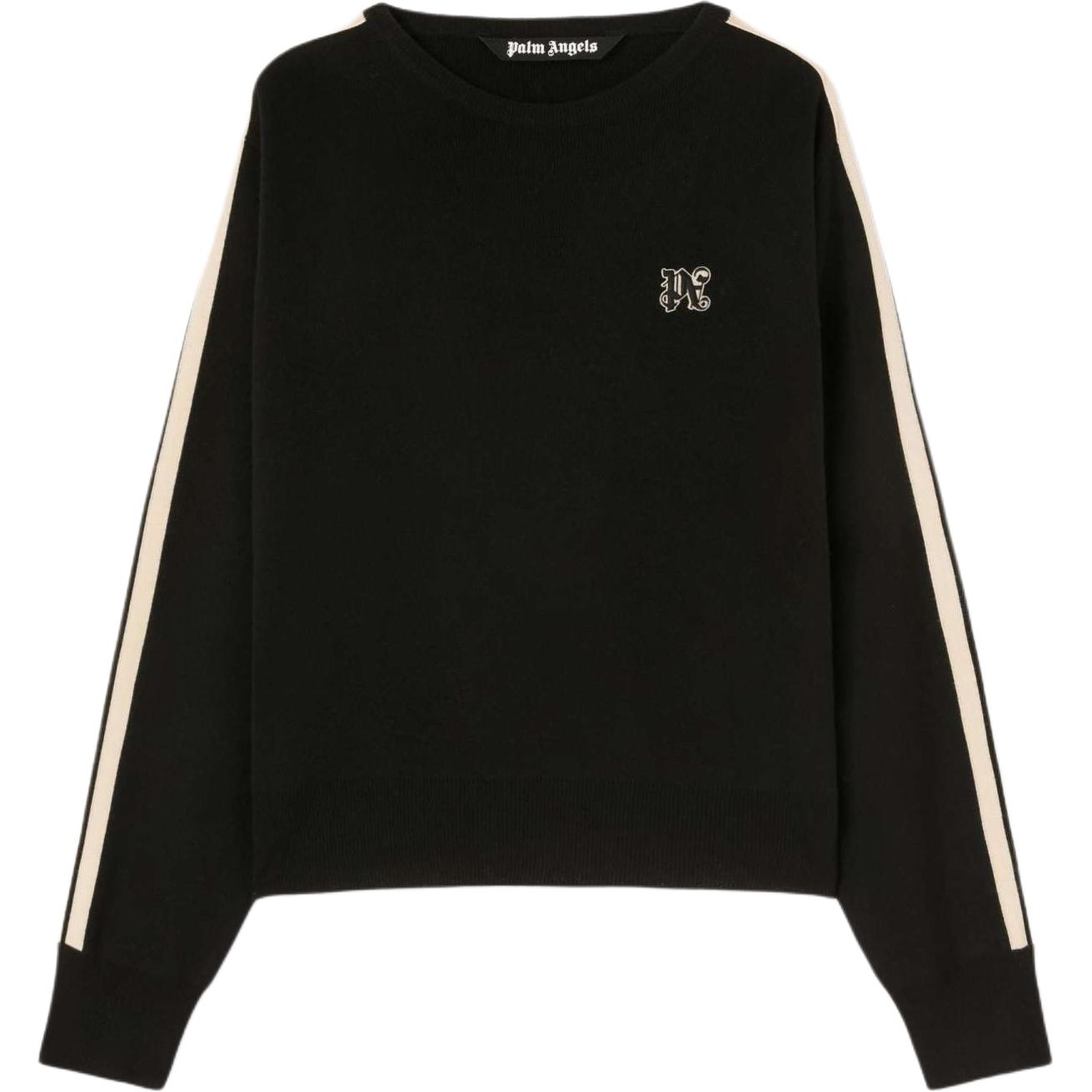 Order Suéter de Manga Larga Palm Angels Logo Negro. PMHE075F24KNI0011003