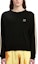 Lookbook Suéter de Manga Larga Palm Angels Logo Negro. PMHE075F24KNI0011003