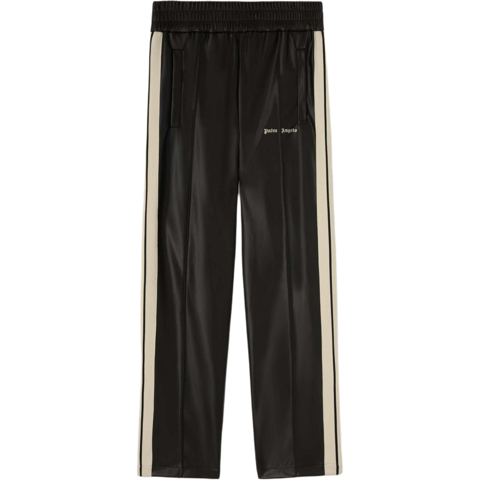 Order Palm Angels Logo Embroidered Knit Track Pants Black PMCJ020F24FAB0011003