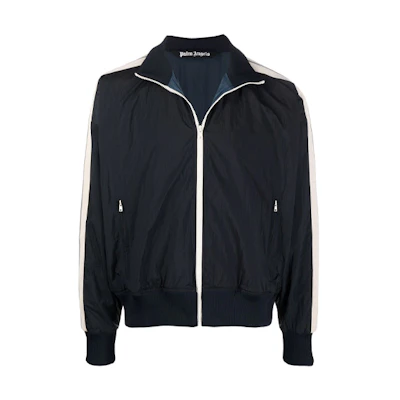 PALM ANGELS Logo Full-Zip Track Jacket Deep Blue PMBD030F21FAB0014601