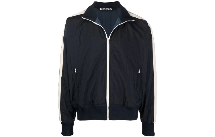 PALM ANGELS Logo Full-Zip Track Jacket Deep Blue PMBD030F21FAB0014601 圖 2