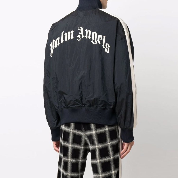PALM ANGELS Logo Full-Zip Track Jacket Deep Blue PMBD030F21FAB0014601 圖 4