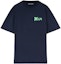 Buy PALM ANGELS Logo Graphic Print Navy Blue Crewneck T-Shirt Edition. PMAA072S24JER0044670