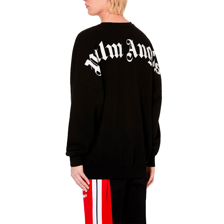 Sizing パームエンジェルス ロゴ オーバースウェットシャツ マンダリンカラー ブラック PMBA021E194410021001