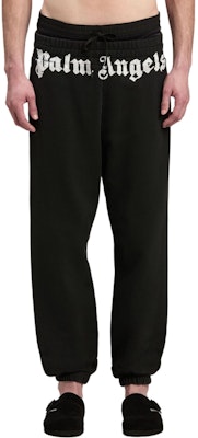 パームエンジェルス ロゴプリント エラスティックウエスト カジュアルパンツ ブラック PMCH013F24FLE0021003 Lookbook パームエンジェルス ロゴプリント エラスティックウエスト カジュアルパンツ ブラック PMCH013F24FLE0021003
