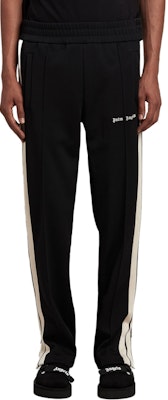 Palm Angels Logo Print Elastic Waist Casual Pants Men Black PMCJ020S24FAB0011003 Lookbook Palm Angels Logo Print Elastic Waist Casual Pants Men Black PMCJ020S24FAB0011003