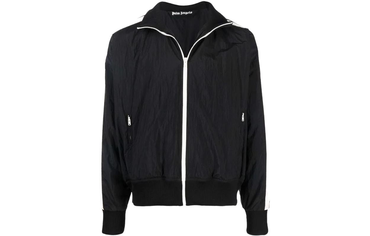 Palm Angels Logo Print Jacket Black PMBD030C99FAB0011001