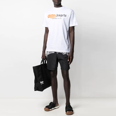 パームエンジェルス ロゴプリント ルーズフィットショーツ ブラック PMFA005S21FAB0011001 Lookbook パームエンジェルス ロゴプリント ルーズフィットショーツ ブラック PMFA005S21FAB0011001