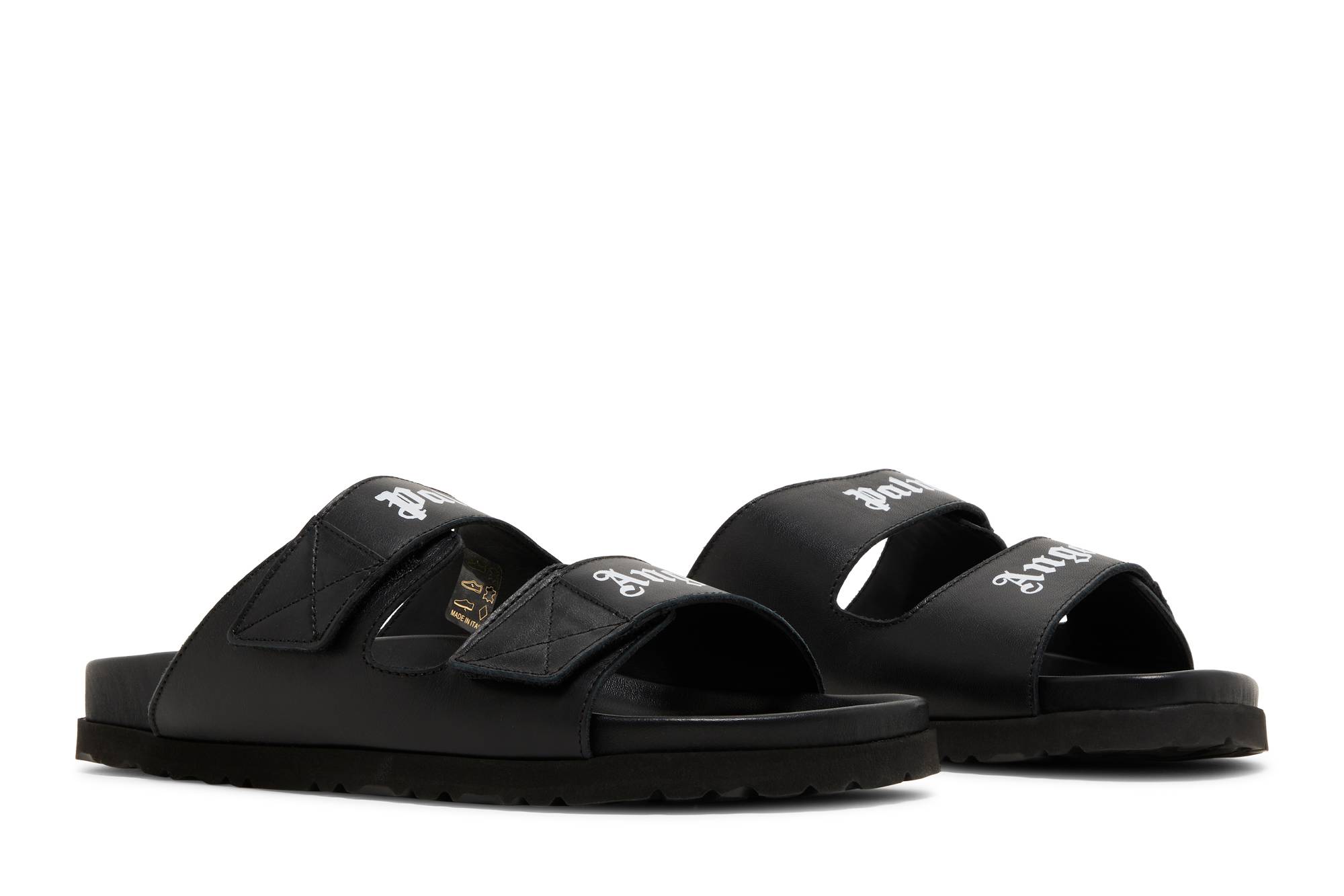Palm Angels Logo Print Sandal 'Black' 圖 8