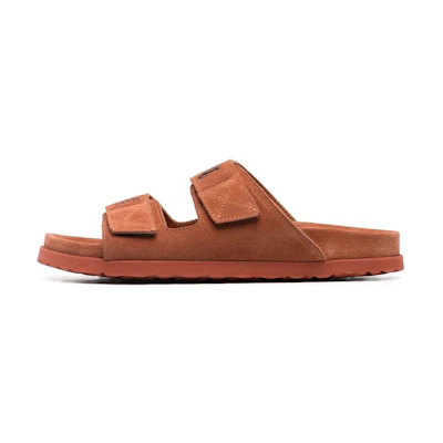 Palm Angels Logo Print Sandal 'Cognac Black'