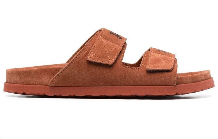 Palm Angels Logo Print Sandal 'Cognac Black' 圖 2