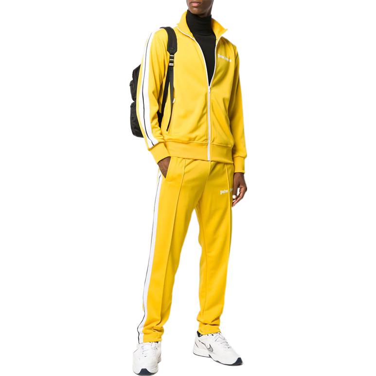 Shop パームエンジェルス ロゴプリント ジップアップジャケット - ユニセックス長袖アウター PMBD001E19384002-6001