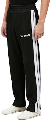パームエンジェルス ロゴ サイドストライプ ニット トラックパンツ メンズ ブラック PMCJ001C99FAB0011001 Details for パームエンジェルス ロゴ サイドストライプ ニット トラックパンツ メンズ ブラック PMCJ001C99FAB0011001