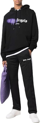 パームエンジェルス ロゴ サイドストライプ ニット トラックパンツ メンズ ブラック PMCJ001C99FAB0011001 Sizing パームエンジェルス ロゴ サイドストライプ ニット トラックパンツ メンズ ブラック PMCJ001C99FAB0011001