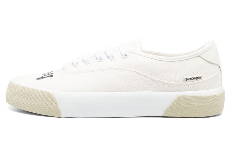 Palm Angels Logo Skaters Sneakers Cream White PMIN001S23FAB0018501