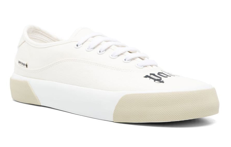 Palm Angels Logo Skaters Sneakers Cream White 圖 2