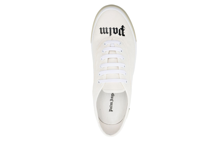 Palm Angels Logo Skaters Sneakers Cream White 圖 3