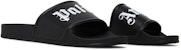 Palm Angels Logo Slide 'Hitam Putih' PMIC001F21MAT001-1001