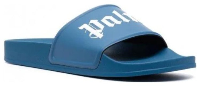Palm Angels Logo Slide 'Biru' PMIC001F21MAT0014501 Lookbook Palm Angels Logo Slide 'Biru' PMIC001F21MAT0014501