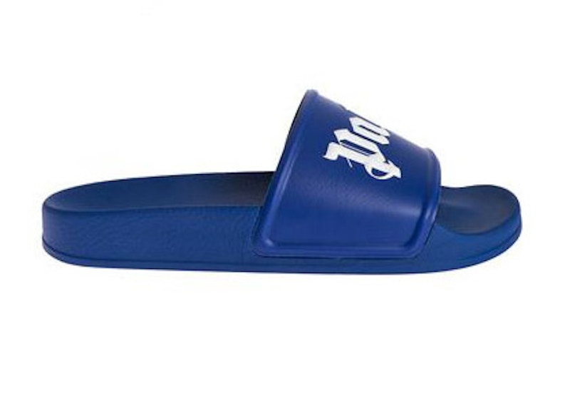 Palm Angels Logo Slide 'Dark Blue' PMIC001R21PLA0013501