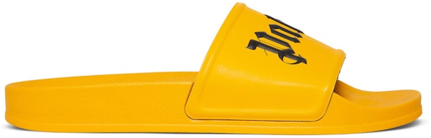 Palm Angels Logo Slide 'Yellow Black' PMIC001F21MAT0011810 Palm Angels Logo Slide 'Yellow Black' PMIC001F21MAT0011810