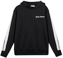 PALM ANGELS Logo Striped Long Sleeve Sweatshirt Men’s Black. PMBD005E193840021001 PALM ANGELS Logo Striped Long Sleeve Sweatshirt Men’s Black. PMBD005E193840021001
