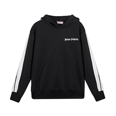 PALM ANGELS Logo Striped Long Sleeve Sweatshirt Men’s Black. PMBD005E193840021001