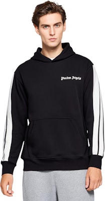 PALM ANGELS Sudadera Negra Hombre Manga Larga con Rayas y Logo. PMBD005E193840021001 Shop PALM ANGELS Sudadera Negra Hombre Manga Larga con Rayas y Logo. PMBD005E193840021001