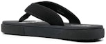 Shop Sandal Jepun Logo Tag Palm Angels 'Hitam' PMIO001S23FAB0011001