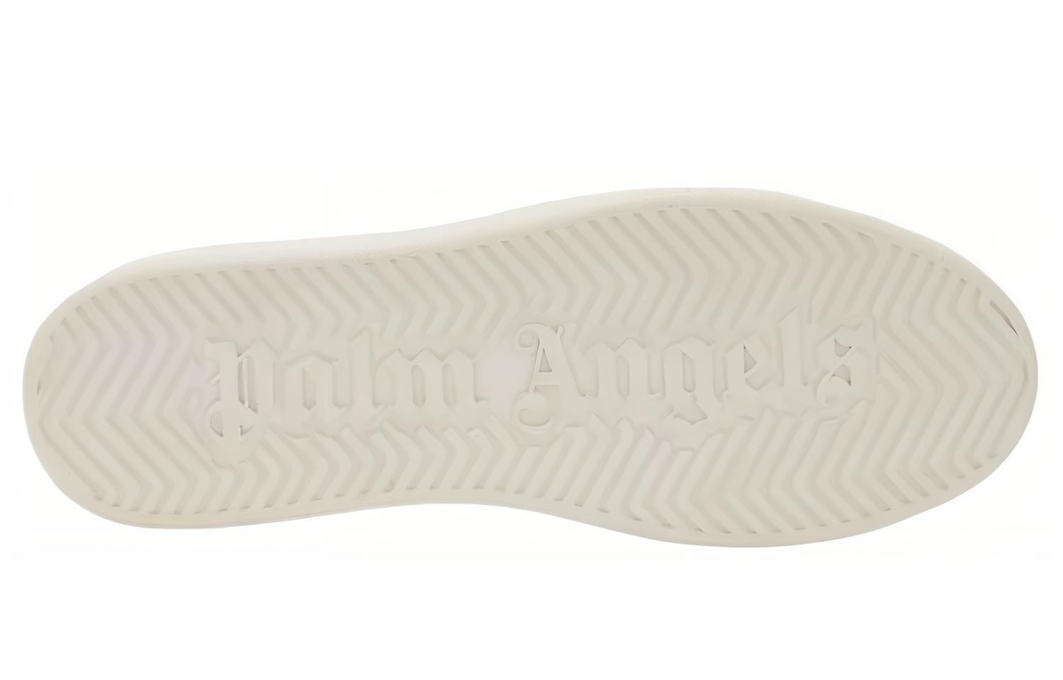 Palm Angels Low-Top Lace-Up Leather Sneaker 'White Blue' 圖 4