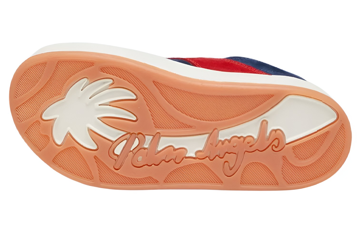 Palm Angels Low-Top Leather Sneakers 'Blue Red' 圖 4