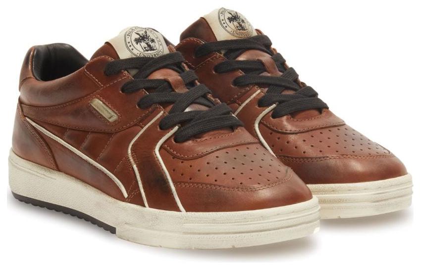 Palm Angels Low-Top Sneakers 'Brown Leather' 圖 2