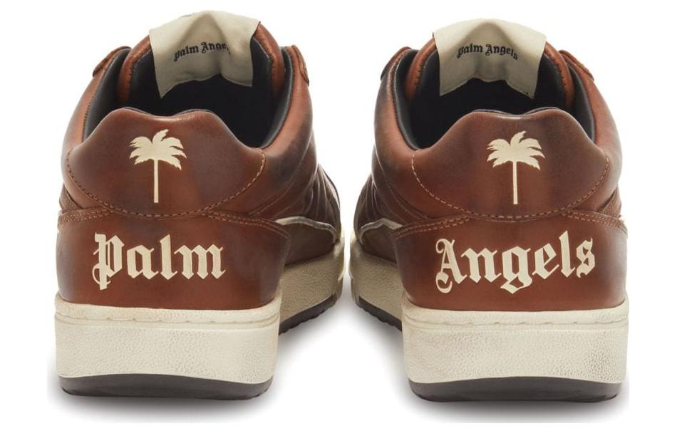 Palm Angels Low-Top Sneakers 'Brown Leather' 圖 3