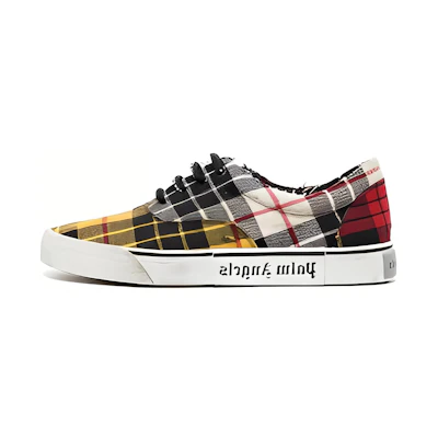 Palm Angels Low-Top Sneakers 'Yellow White Red Distressed'