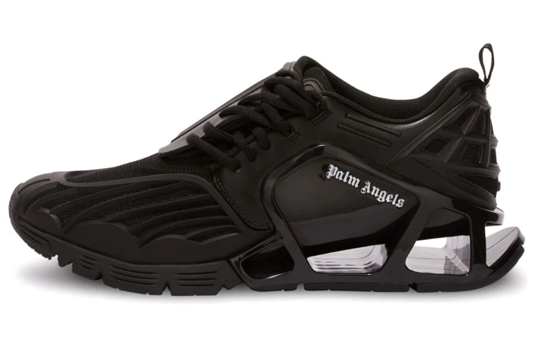 Palm Angels Low 'Black Mesh Patchwork'