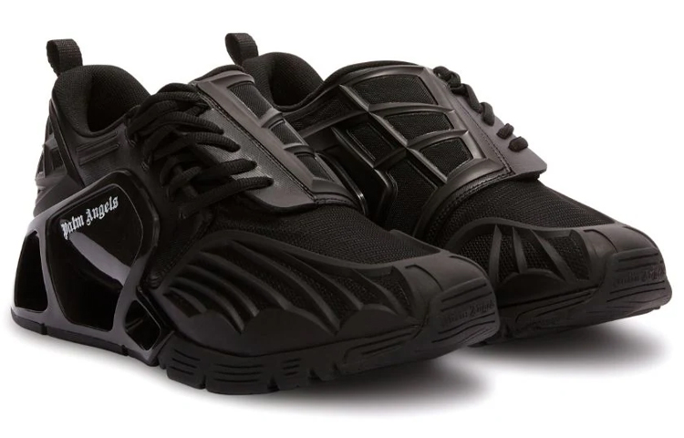 Palm Angels Low 'Black Mesh Patchwork' 圖 2