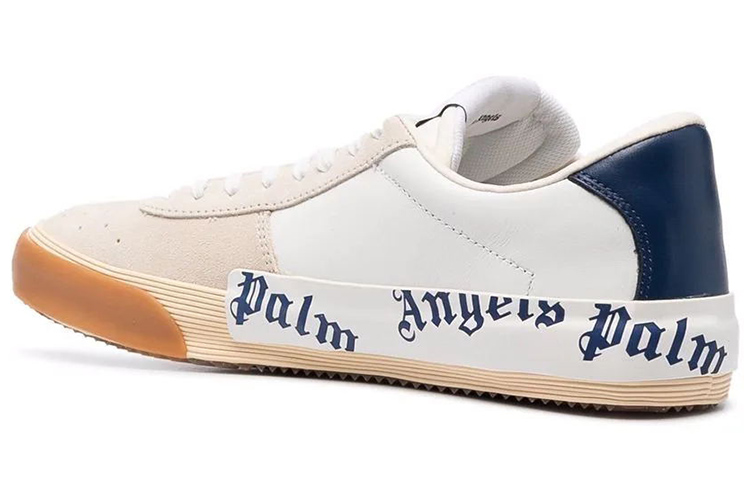 Palm Angels Low 'Logo Print White Blue' 圖 4