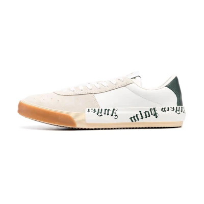 Palm Angels Low Top 'Logo Print White Green'
