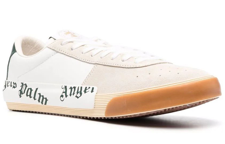 Palm Angels Low Top 'Logo Print White Green' 圖 2