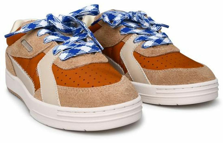 Palm Angels Low Top Sneaker 'Brown Orange Patchwork' 圖 3