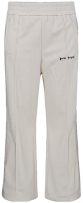 Palm Angels 男款白色中腰喇叭褲附品牌刺繡徽標。 PMCJ024F23FAB001 Buy Palm Angels 男款白色中腰喇叭褲附品牌刺繡徽標。 PMCJ024F23FAB001