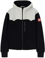 Palm Angels Monogram Patch Ski Pile Colorblock Zip Hoodie Jacket Black/Yellow PMKE001R24FAB0011004 Palm Angels Monogram Patch Ski Pile Colorblock Zip Hoodie Jacket Black/Yellow PMKE001R24FAB0011004