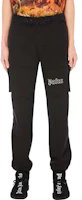 Shop Pantalones Cargo Negros Hombre Palm Angels Multi-Bolsillos Logo PMCA078E20FAB0021001