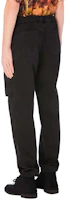 Sizing Pantalones Cargo Negros Hombre Palm Angels Multi-Bolsillos Logo PMCA078E20FAB0021001
