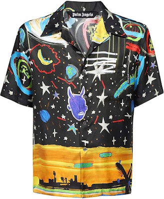 PALM ANGELS マルチカラー ボウリング プリント 半袖シャツ マルチカラー PMGG005E23FAB0021084 Buy PALM ANGELS マルチカラー ボウリング プリント 半袖シャツ マルチカラー PMGG005E23FAB0021084