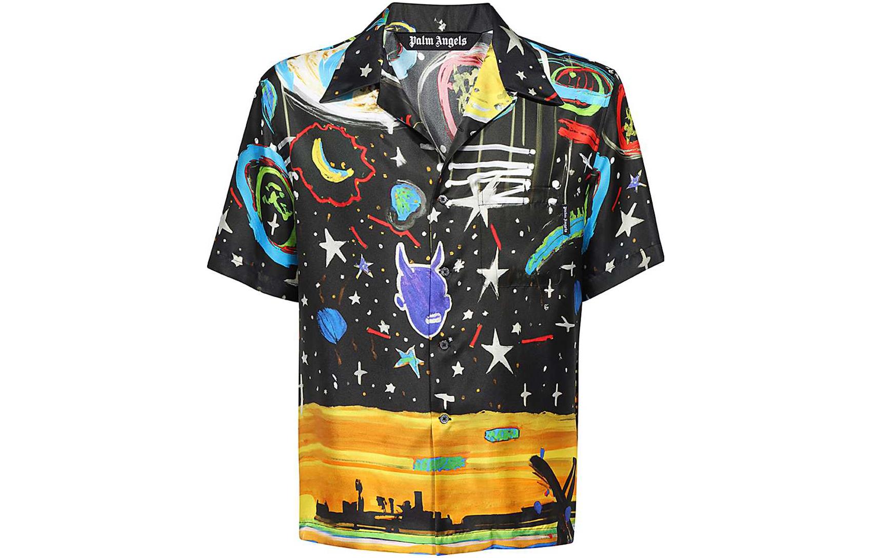 Order PALM ANGELS マルチカラー ボウリング プリント 半袖シャツ マルチカラー PMGG005E23FAB0021084