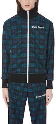 PALM ANGELS 多色格纹拉链运动夹克 绿色 PMBD001E20FAB0041201 Shop PALM ANGELS 多色格纹拉链运动夹克 绿色 PMBD001E20FAB0041201