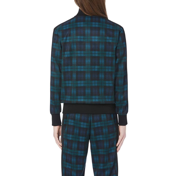 Purchase PALM ANGELS 多色格纹拉链运动夹克 绿色 PMBD001E20FAB0041201